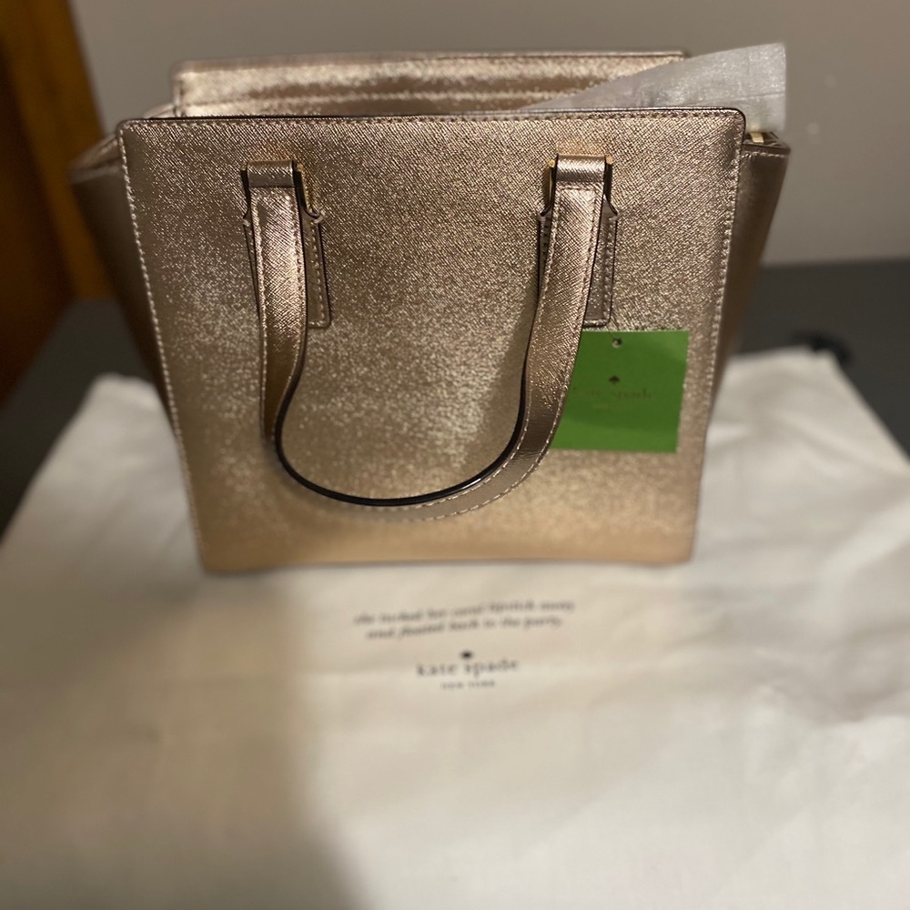 Kate spade rose gold bag
